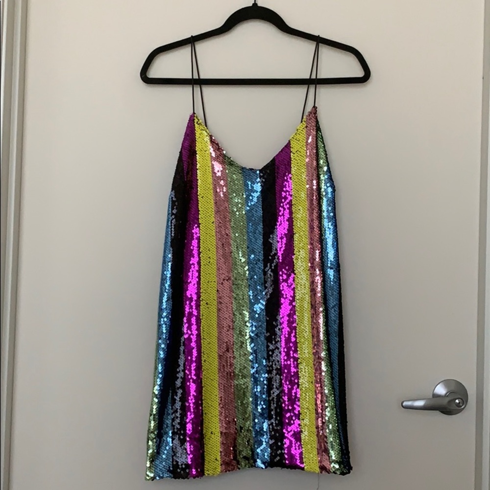 NWT ASOS Sequin Mini Dress - Picture 4 of 5